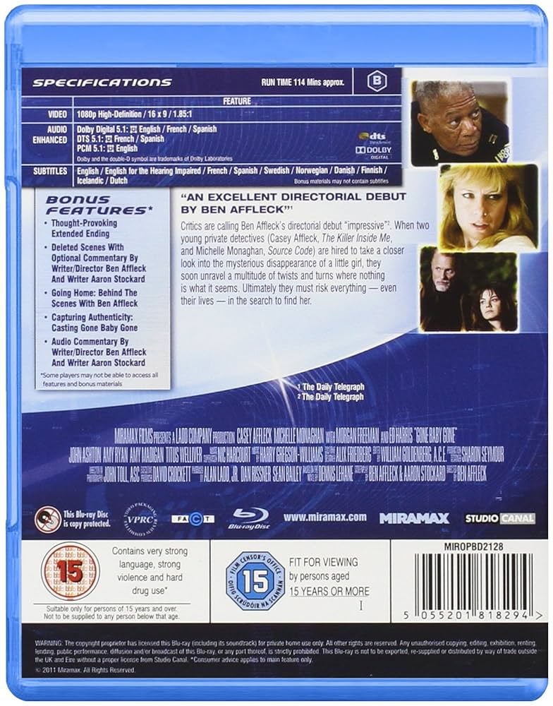 Amazon.com: Gone Baby Gone [Blu-ray] : Movies & TV